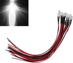 Motoku 10x 12v White Led Light Individual Single Bulb With Attached 9" Wire Brig. Fixed Price $13.85.