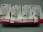 Lot Of 4 Utilitech 2-watt Led (25-watt Eq) A19 Red Light Bulb. Fixed Price $16.00.