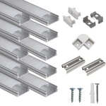 Hunhun 10-pack 3.3ft/1meter U Shape Led Aluminum Channel System With Milky Cover. Fixed Price $36.28.