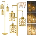 Floor Lamp 68 Dimmable Led Modern Metal Cage Gold Gh-002 Ghoocemlux Standing. Fixed Price $89.99.
