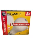 New Ge Light Bulbs 75 Watt Soft White Double 2x Life 1500 Hours A19 6 Pack. Fixed Price $32.00.