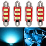 Phinlion 578 Ice Blue Led Light Bulbs, Super Bright 3030 6-smd Festoon 41mm 4.... Fixed Price $18.72.