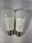 Philips Hue A19 Bluetooth Smart Bulb White And Color Ambiance Lot Of 2 Used. Fixed Price $24.99.