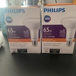 2 Philips Led 9w Light Bulbs Soft White Indoor Flood Lighting Dimmable Lot. Fixed Price $15.00.