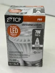 Tcp Dimmable Par16 Led Lamp Floodlight, 7w, 3000k, 350lum. E26 Base 120v 20 Deg. Fixed Price $2.79.