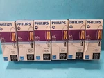 Lot Of 6 Philips Candelabra 5.5b11/per/950/cl/g/e12/dim 1fbt20 Led Light Bulb. Fixed Price $22.99.