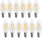 E12 Candelabra Bulb 40 Watt Equivalent, Led Non-dimmable Chandelier Lig. Fixed Price $58.11.