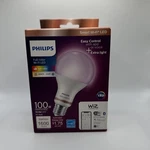 Phillips Wiz 100w Dimmable Smart Wifi Led Bulb Full Color & White 1600 Lumens. Fixed Price $21.99.