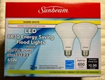 Pack Of 2 Dimmable Sunbeam 65w Led Flood Light Bulbs Br30 Replacement Indoor. Fixed Price $10.88.
