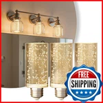 Jandcase Led Bulb 5w 3000k 500lm Dimmable E26 Acrylic Bubble Ceramic Base 3 Pack. Fixed Price $58.07.