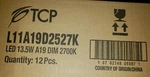 Box Of (12) Tcp L11a19d2527k, Led 13.5w A19 Dim 2700k -. Fixed Price $109.00.