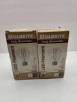 2 Bulbrite Victorian Style Antique Filament Led Lightbulbs 3000k A19 9w 120v. Fixed Price $14.00.