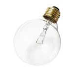 36x Decorative Globe Lamp Bulb G25 S3447 120v Medium Base Clear Satco Lot. Fixed Price $60.00.