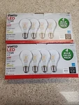 8 Pack Satco S21734 Led Filament Light Bulbs 60w 120v A19 Medium E26 Base 3000k. Fixed Price $27.99.