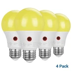 Edishine 4-pack Led Light Bulbs Outdoor Dusk To Dawn Sensor A19 Amber Glow Bulb. Fixed Price $14.99.