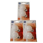 6 Ge 40w Soft White G16 1/2 Shape 31110 Decorative Vanity Light Bulbs E26 Base. Fixed Price $22.49.