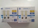 Ge Classic (2) 2 Pack Led 100w/12.5w Daylight 5000k Dimmable Clear 1600 Lumens. Fixed Price $16.00.