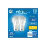 2 Twin Packs Ge Refresh Led 100 Watt Equivalent A19 Daylight Light Bulb Gu24. Fixed Price $29.00.