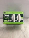 Greenlite Plug And Play 60w Equivalent 9w Led Bright White 2 Pack. Fixed Price $8.29.
