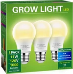 Briignite Led Grow Light Bulbs, Full Spectrum, Plant Bulbs E26 Base, 11w,. Fixed Price $17.93.