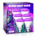 Tigqiang Black Light Bulbs 6-pack, Br30 120w Equivalent E26 Uv Blacklight. Fixed Price $80.15.