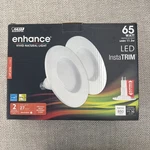 Feit Electric Recessed Downlight 65w Equivalent 11.3 Watt Fits 4" Cans Dimmable. Fixed Price $17.00.