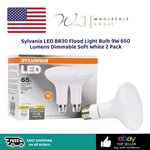 Sylvania Led Br30 Flood Light Bulb 9w 650 Lumens Dimmable Soft White 2 Pack. Fixed Price $14.99.