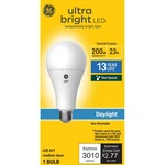 Ge 200w Ultra Bright A21 Led Light Bulb Daylight, 3010 Lumens, 23 Watt. Fixed Price $18.95.