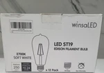 12 New Led Lamp Bulb Value Pack Of Winsaled 2700k Soft White 250 Lumens. Fixed Price $15.99.