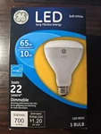 Ge 10w Led Dimmable Soft White Light Bulb 89936 Long Life Low Energy (untested). Fixed Price $9.50.