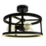 New Feit Electric Katalyst 15 In. 3-light Matte Black Semi-flush Mount. Fixed Price $87.18.
