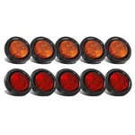Partsam 10pack(5 Amber + 5 Red) 2" 4led Round Trailer Side Marker Light Gromm.... Fixed Price $39.48.
