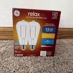 Led Hd Relax Soft White Light Bulbs, St19 Medium Base, 5.5 Watt, 2-pk - 93124165. Fixed Price $25.98.