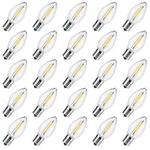 Brightown 25 Pack C7 Led Christmas Light Bulbs, Clear Plastic Night Lights C7.... Fixed Price $32.80.