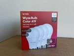 Wyze Bulb Color A19 - Wlpa19cv2 (4 Pack) 1100 Lumens 12 Watts E26 Cri+. Fixed Price $40.00.