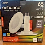 Feit Electric 5/6 In. 65 Watt Equiv Led Soft White Adjustable Neck. Fixed Price $13.41.