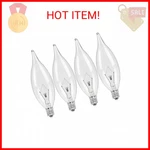 Colwatt 4-pack E12 Candle Light Bulbs 40w Warm White 2500k, 380 Lumen Dimmable C. Fixed Price $13.05.