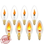 Vicstone 8 Pack E12 Flame Light Bulbs. Fixed Price $73.99.