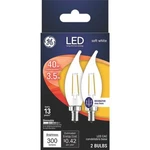 Lot Of 3 Ge Led 3.5w Soft White 40w Replacement Bent Tip 2-pack Bulbs 300 Lumens. Fixed Price $15.00.