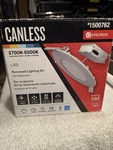 Utilitech White Canless Led Recessed Lighting Kit. Fits Openings 4" Wide. Fixed Price $15.99.