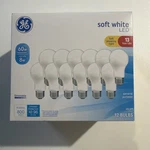 12 Ge 60-watt A19 Frosted Soft White Led Light Bulbs - 800 Lumens. Fixed Price $14.07.
