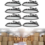 High Bay Led Light With Us Plug, Commercial Lighting For Factory Warehouse 8pack. Fixed Price $144.00.