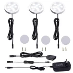 Aiboo 12v Led Under Cabinet Lighting Kit 3 Packs Slim Aluminum Puck Lights Wi.... Fixed Price $24.93.