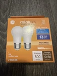 Ge Relax Hd 500 Lumens A15 Warm White Medium Base Dimmable Led (2-pack). Fixed Price $15.00.