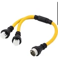 Onetak Nema Ss2-50p To 2 Outlet Ss2-50r Y Splitter Stw 6 Awg 3 Feet 120v/240v 50. Fixed Price $100.00.