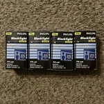 Set Of 4 New Philips 75 Watt Blacklight Indoor Light Bulb Black In Box. Fixed Price $18.99.