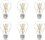 6 Pack Amazonbasics 60w Equivalent, Clear, Soft White, Dimmable, A19 Led. Fixed Price $9.89.