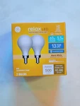 Ge Relax 60-watt Eq A15 Warm White Dimmable Candelabra Led Light Bulb (2-pack). Fixed Price $4.90.
