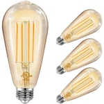 Dimmable Amber Warm 4 Pack Vintage Led Edison Bulbs - Eye-friendly 15,000 Hrs. Fixed Price $30.97.