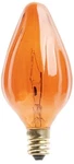Satco S3374 120v Candelabra Base 25-watt F10 Light Bulb, Amber. Fixed Price $12.67.